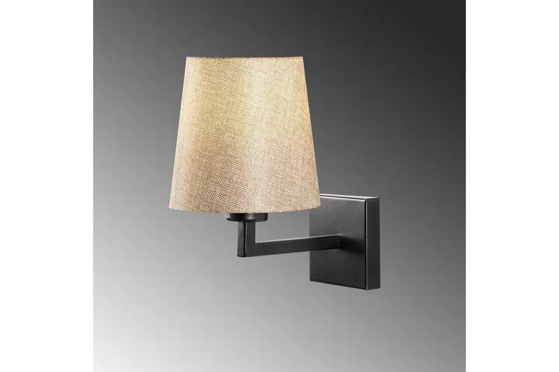 Vägglampa Fenda Svart / Grädde - Svart / Grädde - Products - Belysning - Lampor & belysning inomhus - Sovrumslampa - Sänglampa - Sänglampa vägg