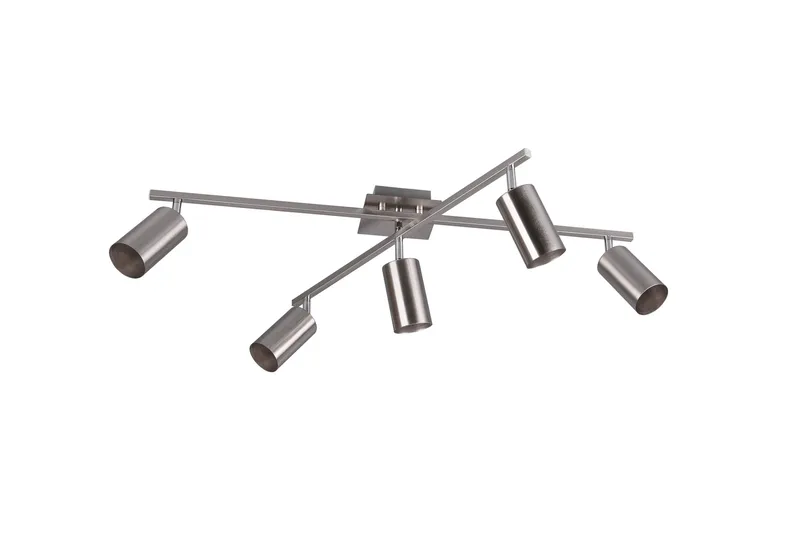 Marley Plafond 5L  GU10 borstad stål - Borstad stål - Products - Belysning - Lampor & belysning inomhus - Taklampa & takbelysning - Kökslampa & taklampa kök