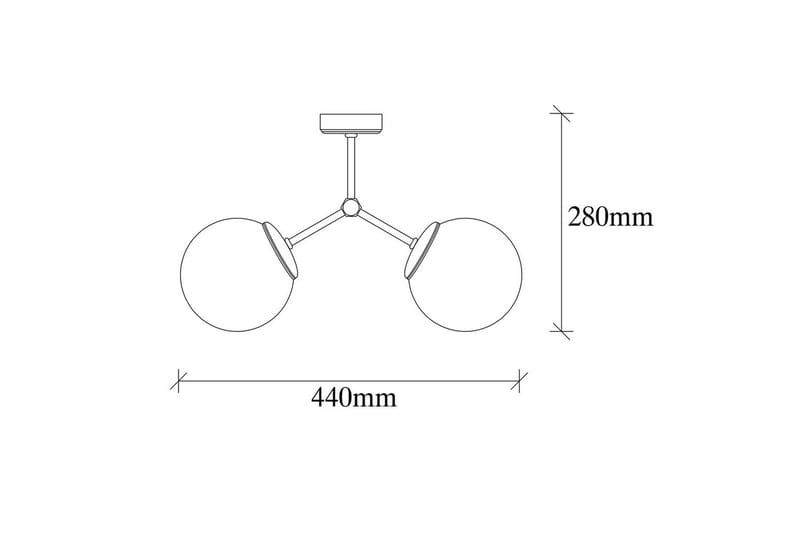 Taklampa Sudatoor Svart / Vit - Svart / Vit - Products - Belysning - Lampor & belysning inomhus - Taklampa & takbelysning - Takplafond