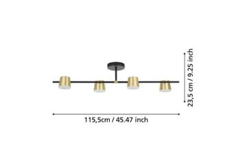 Takpendel Eglo Altamira Svart/Mässing - Products - Belysning - Lampor & belysning inomhus - Taklampa & takbelysning - Pendellampa & hänglampa