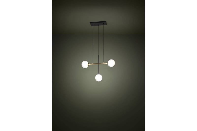 Takpendel Eglo Paz Opalvit/Svart Mässing med 3 Lampor - Products - Belysning - Lampor & belysning inomhus - Taklampa & takbelysning - Pendellampa & hänglampa