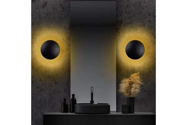 Vägglampa Zandel Svart / Koppar - Svart / Koppar - Products - Belysning - Lampor & belysning inomhus - Vägglampa - Väggplafond