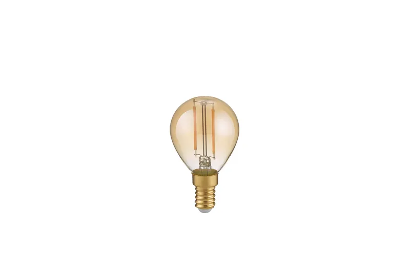 LK LED E14 filament klot 4W 400lm 2700K brun 3-steg, Brun