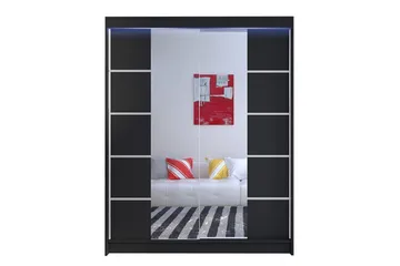 Camino Garderob + LED - Svart/RGB LED - Products - Förvaring - Garderober & garderobssystem