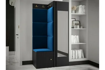 Dunvegan Garderob m. Spegel Black - Products - Förvaring - Garderober & garderobssystem