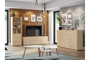 Agawal Möbelset För Vardagsrum - Brun - Products - Förvaring - Förvaringsmöbler - Möbelset för vardagsrum