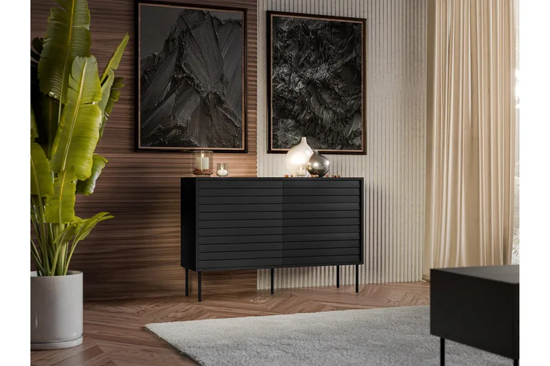 Belonger Byrå 120 cm - Svart - Products - Förvaring - Förvaringsmöbler - Byrå