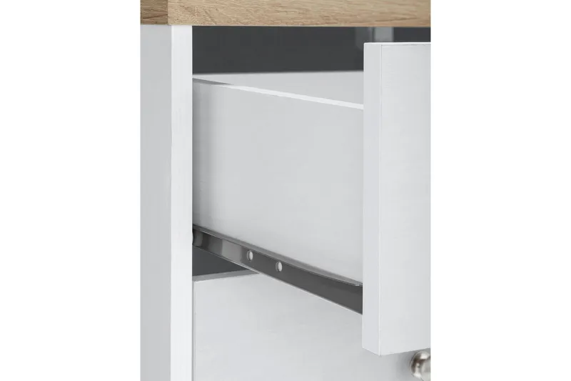 Bryanne Skänk 120 cm - Vit/Brun - Products - Förvaring - Förvaringsmöbler - Sideboard & skänk
