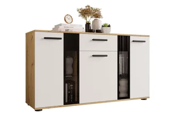 Deardorf Komoda 140 cm - Trä/natur/Vit - Products - Förvaring - Förvaringsmöbler - Byrå