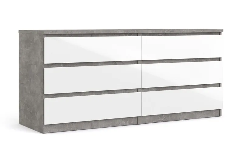 Salomns Byrå 50x154 cm - Vit|Grå - Products - Förvaring - Förvaringsmöbler - Byrå - Hallbyrå