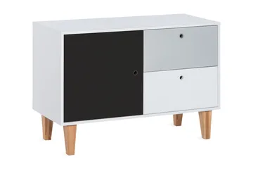 Concept Byrå Vit/Grå/Svart - VOX - Products - Förvaring - Förvaringsmöbler - Byrå