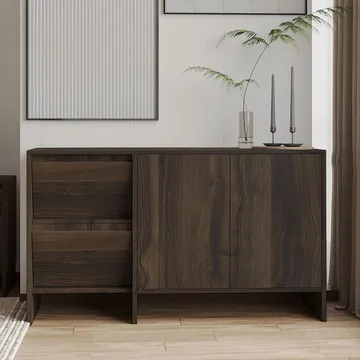 Crala Konsol 130x81,8x44 cm - Valnöt - Products - Förvaring - Förvaringsmöbler - Sideboard & skänk