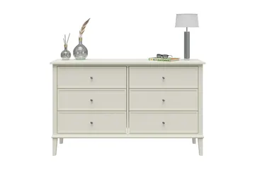 Evgeni Byrå 6 lådor - Vit - Products - Förvaring - Förvaringsmöbler - Byrå