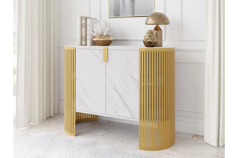 Friend Skänk 120x40 cm - Guld/Vit - Products - Förvaring - Förvaringsmöbler - Sideboard & skänk