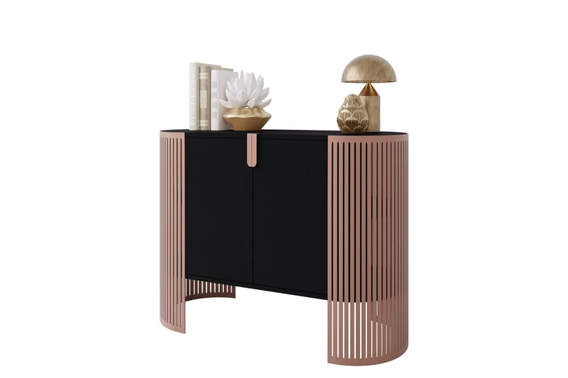 Friend Skänk 120x40 cm, Rosa/Svart