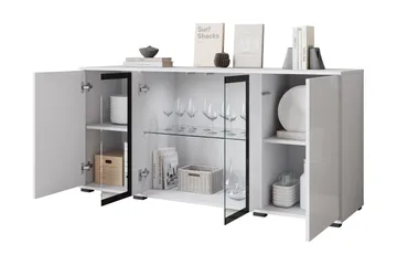Gamal Skänk 150x40 cm - Svart/Brun - Products - Förvaring - Förvaringsmöbler - Sideboard & skänk