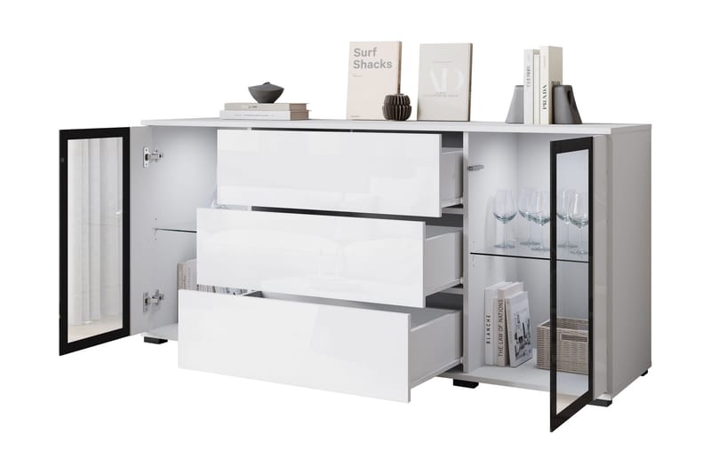 Gamal Skänk 150x40 cm - Vit - Products - Förvaring - Förvaringsmöbler - Sideboard & skänk