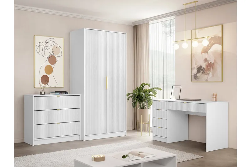 Gudelia Möbelset För Vardagsrum - Vit - Products - Förvaring - Förvaringsmöbler - Möbelset för vardagsrum