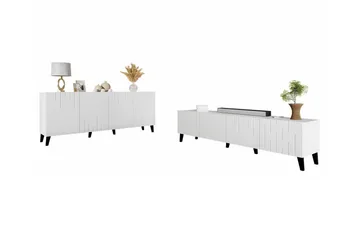 Kintore Möbelset För Vardagsrum White - Products - Förvaring - Förvaringsmöbler - Möbelset för vardagsrum