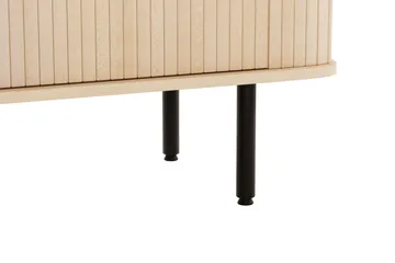 Kopparbo Ribbad Sideboard med Förvaring - Vitlaserad / Ljus Ek / Trä - Products - Förvaring - Förvaringsmöbler - Sideboard & skänk