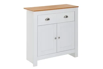 Sideboard Wohnling Melaminbelagd spånskiva tvåfärgad optik ek/vit 2 dörrar 2 lådor modern - Products - Förvaring - Förvaringsmöbler - Sideboard & skänk