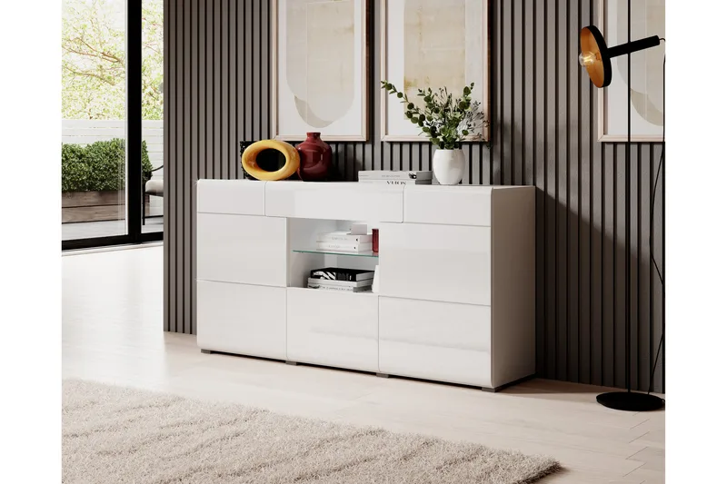 Toreno Sideboard 39x159 cm - Vit - Products - Förvaring - Förvaringsmöbler - Sideboard & skänk