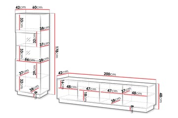 Torvalen Möbelset För Vardagsrum - Vit - Products - Förvaring - Förvaringsmöbler - Möbelset för vardagsrum
