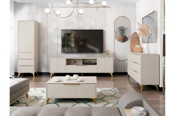 Vemdalen Möbelset För Vardagsrum - Sand beige - Products - Förvaring - Förvaringsmöbler - Möbelset för vardagsrum