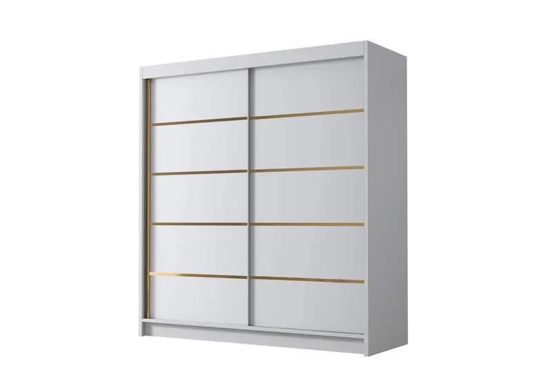 Chavez Garderob 180x215 cm - Vit - Products - Förvaring - Garderober & garderobssystem - Garderobsskåp