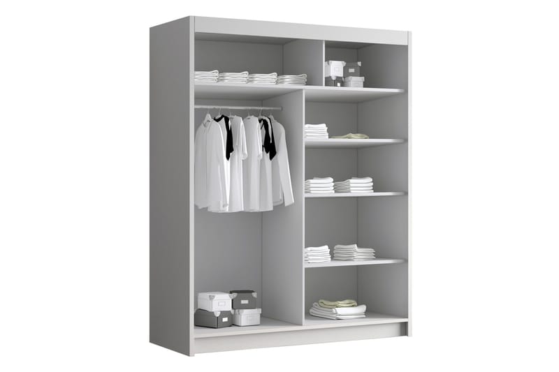 Emet Garderob 150x200 cm - Beige - Products - Förvaring - Garderober & garderobssystem - Garderobsskåp