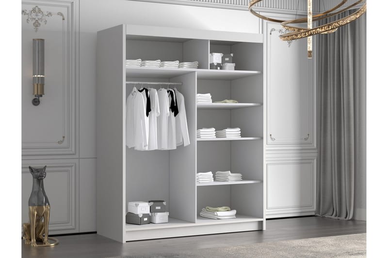 Emet Garderob 150x200 cm - Beige - Products - Förvaring - Garderober & garderobssystem - Garderobsskåp