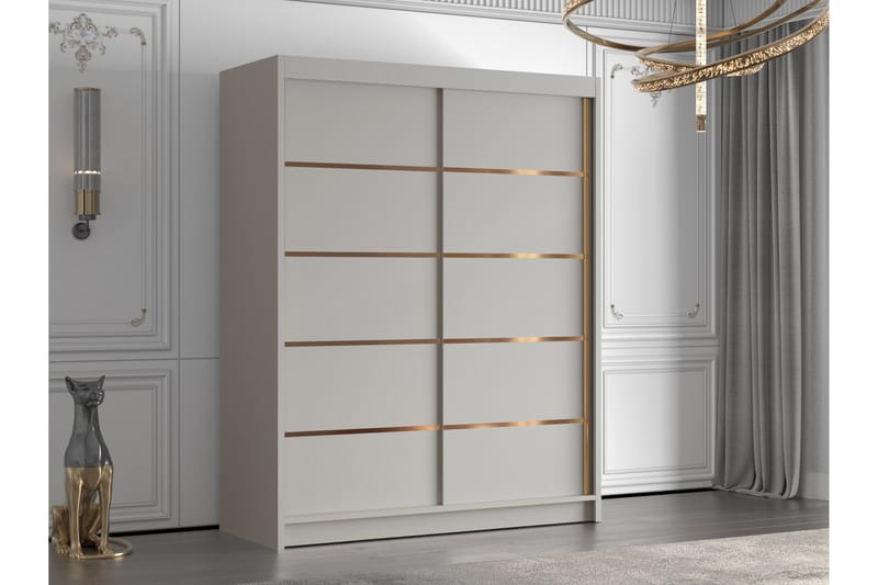 Emet Garderob 150x200 cm - Beige - Products - Förvaring - Garderober & garderobssystem - Garderobsskåp