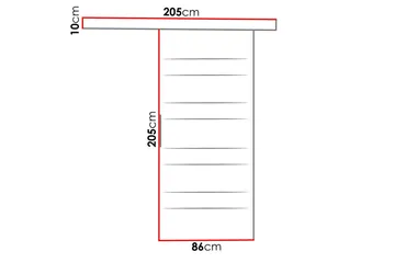Skjutdörr MARTI - Ek/Svart - Products - Förvaring - Garderober & garderobssystem - Garderobsdörr - Skjutdörr garderob & walk-in closet