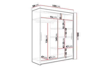 Glenmore Garderob Black - Products - Förvaring - Garderober & garderobssystem - Garderobsskåp