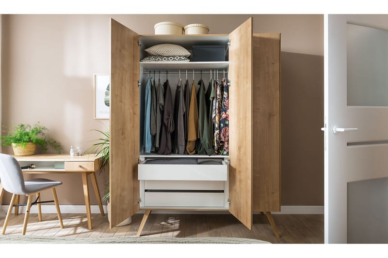 Nature Garderob Natur/Vit - VOX - Products - Förvaring - Garderober & garderobssystem - Garderobsskåp