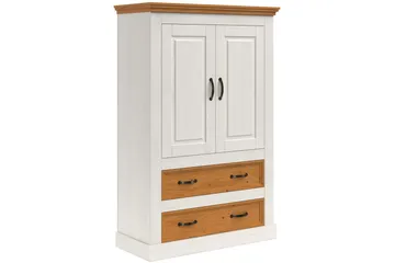 Selma Garderob 86x131 cm - Vit - Products - Förvaring - Garderober & garderobssystem - Garderobsskåp