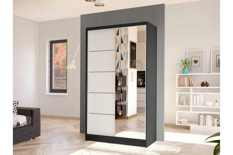 Glenmore Garderob m. Spegel White - Products - Förvaring - Garderober & garderobssystem