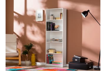 Bokhylla 170x58 cm - Vit - Products - Förvaring - Hylla - Bokhylla