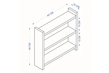 Kosmikoa Lagerhylla 44x10 cm - Antracit - Products - Förvaring - Hylla - Förvaringshylla - Lagerhylla