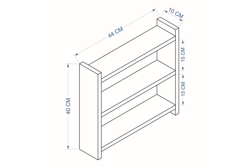 Kosmikoa Lagerhylla 44x10 cm - Antracit - Products - Förvaring - Hylla - Förvaringshylla - Lagerhylla