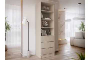 Gudelia Bokhylla 60x40 cm - Beige - Products - Förvaring - Hylla - Bokhylla