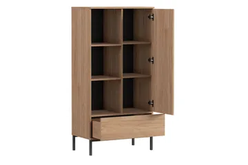 Querty Bokhylla 70x140x41 cm - Natur/Svart - Products - Förvaring - Hylla - Bokhylla