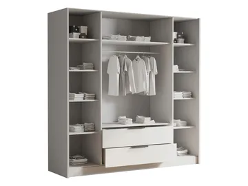 Kelros Garderob med Spegel 200x216 cm - Beige - Products - Förvaring - Garderober & garderobssystem