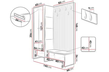 Dunvegan Highboard - Brun - Products - Förvaring - Skåp - Förvaringsskåp