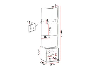 Dunvegan Highboard White - Products - Förvaring - Skåp - Förvaringsskåp