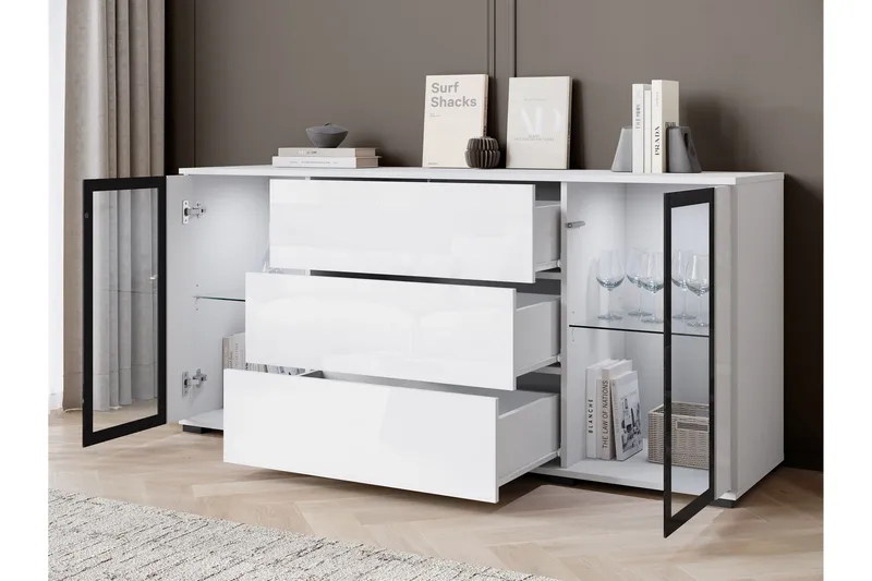 Gamal Skänk 150x40 cm - Brun - Products - Förvaring - Förvaringsmöbler - Sideboard & skänk