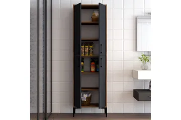 Retzow Highboard 60x35 cm - Mörkbrun/Antracit - Products - Förvaring - Skåp - Förvaringsskåp