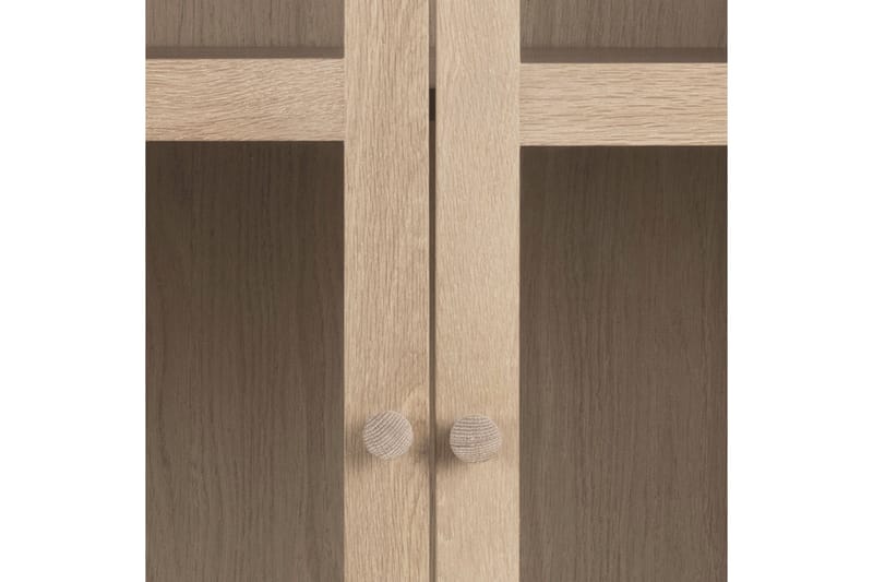 Salama Vitrinskåp 40 cm djup 80 cm bred 144,8 cm hög Trä - Vit - Products - Förvaring - Skåp - Vitrinskåp