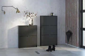 Shoey Skoskåp 2 Fack - Svart - Products - Förvaring - Skåp - Förvaringsskåp