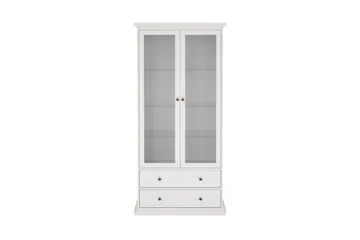 Shoiba Vitrinskåp 96x201 cm - Vit - Products - Förvaring - Skåp - Vitrinskåp